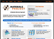 materialsproject.org home page